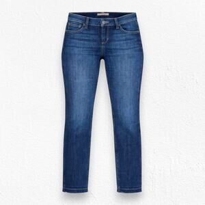 Joe’s Jeans Dark Wash Raw Hem Farrah Crop Classic Straight Ankle Jeans Size 29